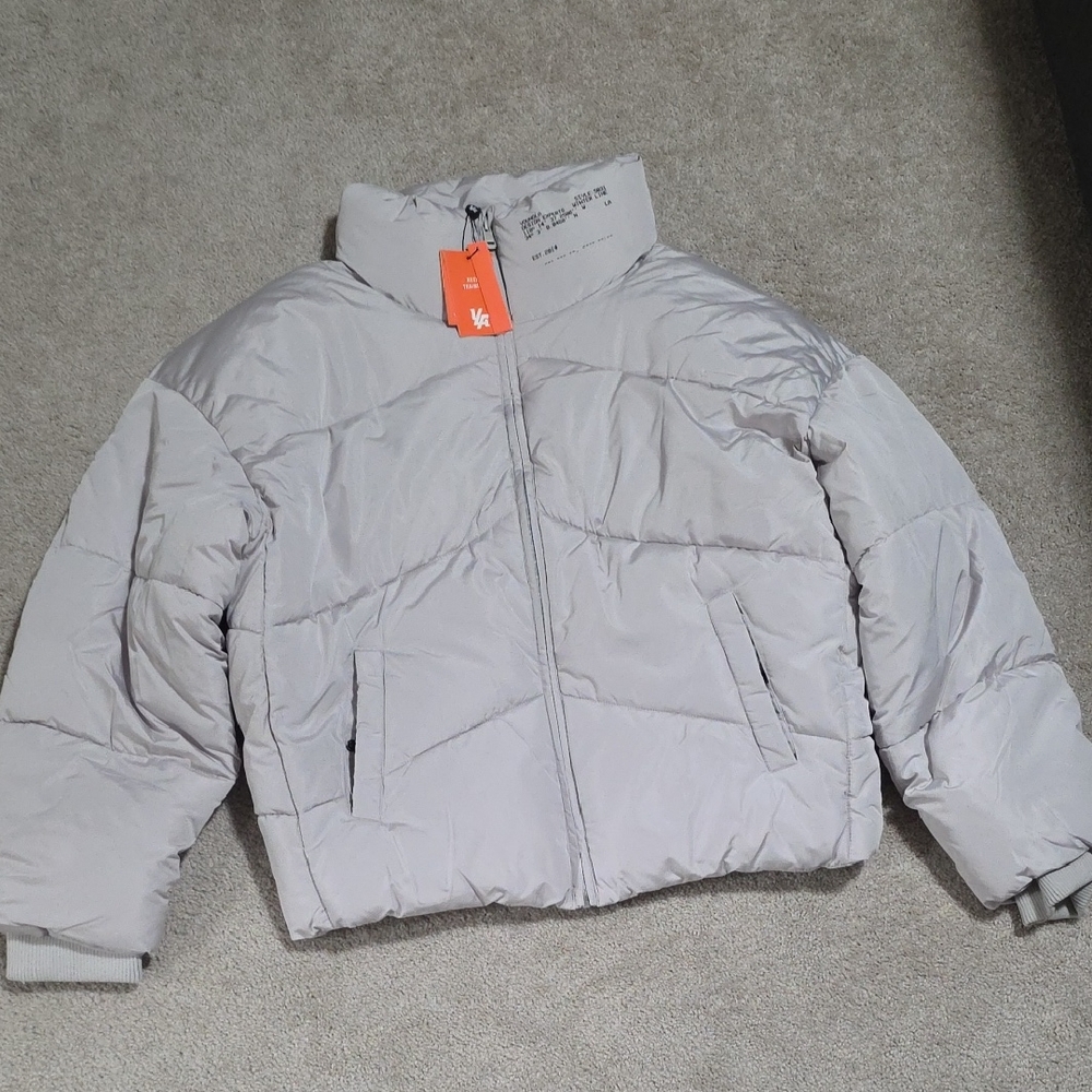 YoungLA Kids Light Gray Puffer Jacket